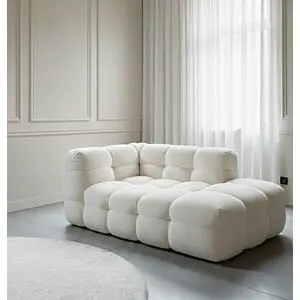 كنبة زاوية بابل - اوف وايت