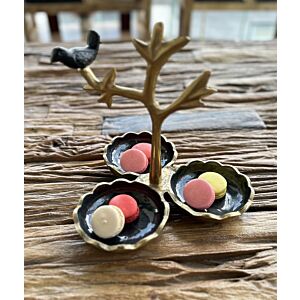 طبق  تقديم كلاسي-اسود