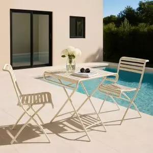 طقم جلسة خارجية اريلا - كريمي - 3 قطع