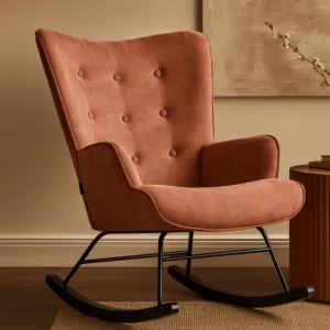 Rinnai Rocking Relaxation Chair - orange and Black