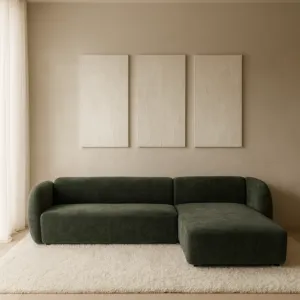 Modiva Reversible Corner Sofa - Green