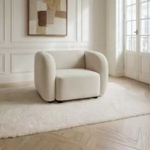 كنبة مفرد لازورد - بيج