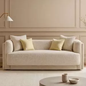 كنبة ثلاثية لكجورا- بيج