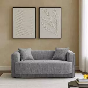 كنبة ثنائية لكجورا- رمادي