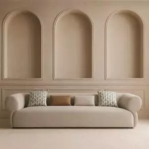 كنبة رباعية سيران - رمادي