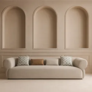 كنبة رباعية سيران - رمادي