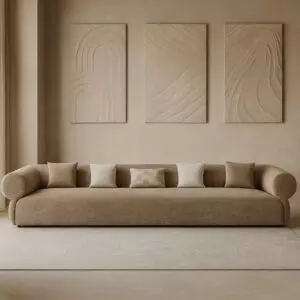 كنبة رباعية روفان - بني فاتح