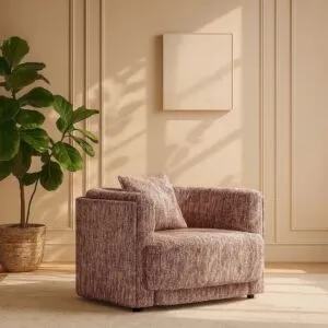 كنبة مفرد لكجورا- بني