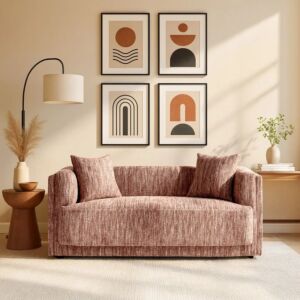 كنبة ثنائية لكجورا- بني