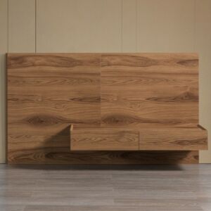 طاولة تزيين بدرجين دايمر - بني خشبي