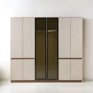 خزانة ملابس 6 أبواب ريغانس - كريمي ومتعدد الالوان