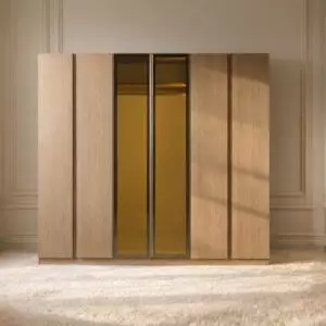 دولاب ملابس كامي مقاوم للكسر - بيج