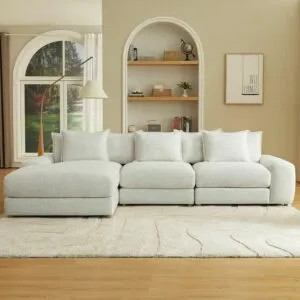 Blis Left Corner Sofa - Creamy