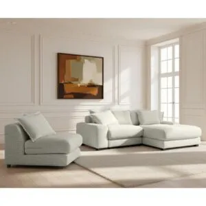 BilsSingle Armchair Without Arms - Cream