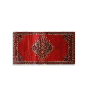 سجادة سوبر تيماء - 80x300 سم - احمر واسود