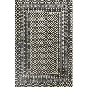 سجاد سوفا خيش 230x160 سم - فحمي واسود