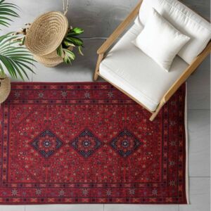 سجاد الفخامة الداكنة 165x260 سم - احمر