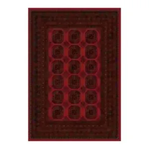 سجاد بوهيمي بلجيكي بلخ 80x150 سم - احمر