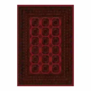 سجاد بوهيمي بلجيكي بلخ 80x150 سم - احمر