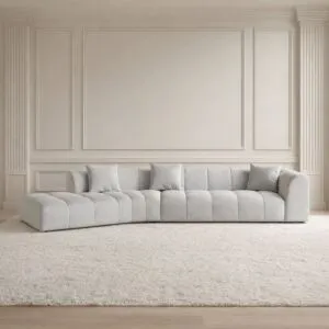 كنب زاوية يسار روبينز - بيج فاتح