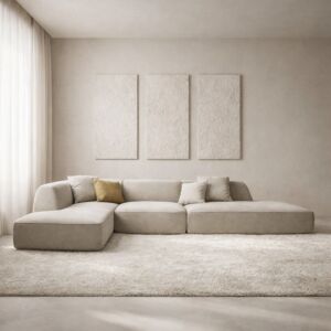 كنب زاوية ريمون - بيج فاتح