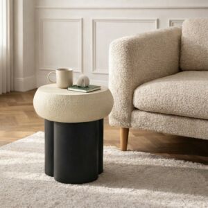 طاولة جانبية ريكونا - اوف وايت واسود