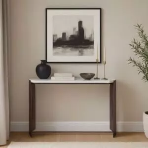 كونسول رخام طبيعي رين - برونزي غامق