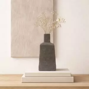 فازة سيراميك من مجموعة أورينا - حجم صغير - اسود