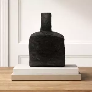 فازة سيراميك من مجموعه اورينا - حجم كبير - اسود