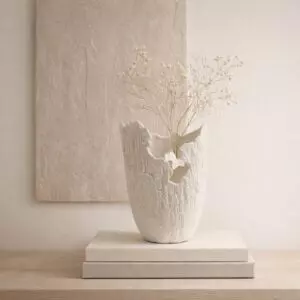 فازة من مجموعة سيراز - حجم صغير - كريمي