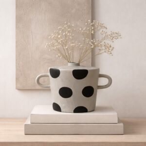 فازة دوتس - من مجموعة براد - رمادي واسود