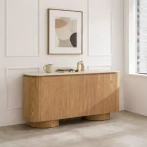 طاولة بوفيه من مجموعة لانو - 3 ابواب - بيج