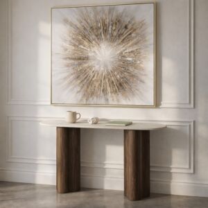 كونسول من مجموعة لورا - بيج فاتح وبني