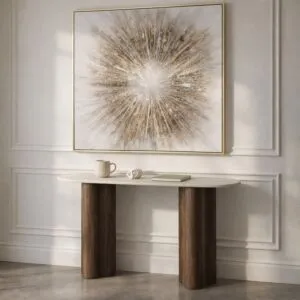 كونسول من مجموعة لورا - بيج فاتح وبني