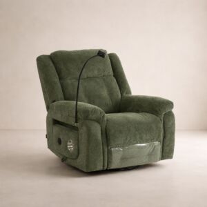 كرسي استرخاء دوار يدوي لوكسي - اخضر