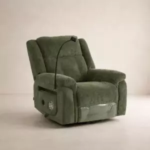 كرسي استرخاء دوار يدوي لوكسي - اخضر