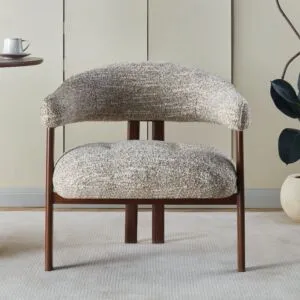 كرسي طعام هارلو - بيج فاتح ورمادي