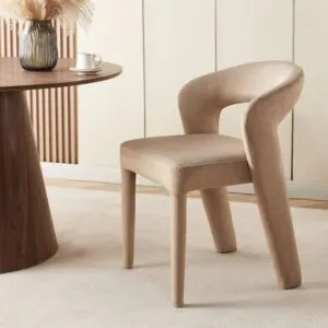 كرسي طعام نوفا - بيج غامق