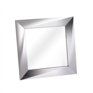 مرآة حائط لايند كورنرز مربعة - فضي