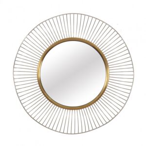 مرآة حائط سن رايز - ذهبي وفضي