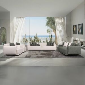 طقم كنب سيج 4 قطع - اخضر وبيج