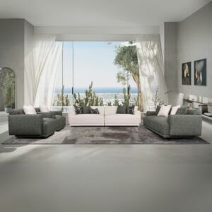 طقم كنب أوربو سيج 4 قطع - اخضر وبيج