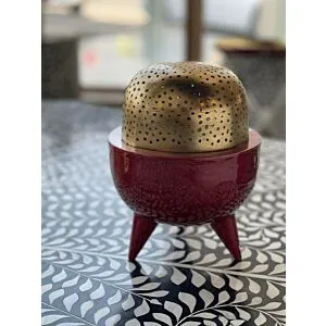 مبخرة كلاسي احمر - وسط 