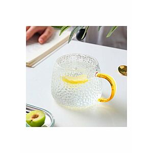 كوب أننس من الزجاج المطروق  -  شفاف