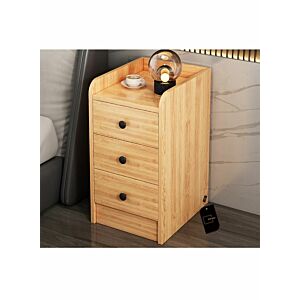 طاولة بجانب السرير على الطراز الأوروبي مع أدراج