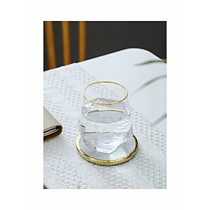 كاس دياموند بشكل سداسي - زجاجي شفاف