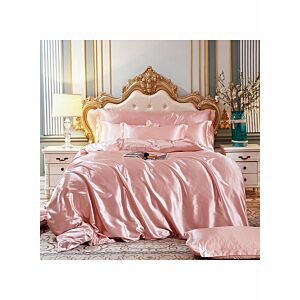 طقم غطاء لحاف - وردي