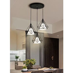 إنارة معلقة ثلاثية - ثري دايموند