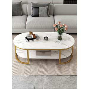 طاولة قهوة جانسو - ابيض