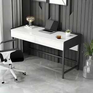 طاولة مكتب بتصميم رخامي من شاربدو - ابيض